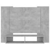 vidaXL Wall TV Cabinet Concrete Grey 120x23.5x90 cm Engineered Wood