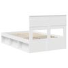vidaXL Bed Frame with Headboard White 120 x 190 cm Solid Pine Wood
