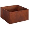 vidaXL Garden Planter Rusty 60 x 60 x 30 cm Weathering Steel
