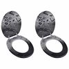vidaXL Toilet Seats with Lids 2 pcs MDF Water