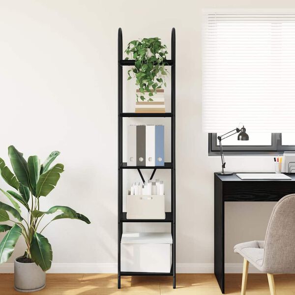 vidaXL Bookshelf Black Oak 40 x 30 x 183 cm Engineered wood