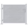 vidaXL Garden Gate with Lock Silver 85 x 70 cm Stainless Steel