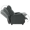 vidaXL Recliner Chair Grey Faux Leather