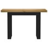vidaXL Console Table NOAIN U-Shaped Legs 120x30x75 cm Solid Wood Pine