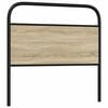 vidaXL Replace Headboard Sonoma Oak 90 cm Steel and Engineered Wood