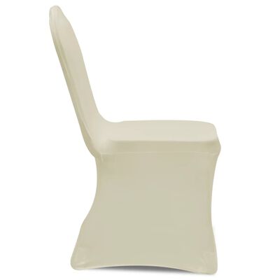 vidaXL Chair Cover Stretch Cream 18 pcs