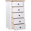 vidaXL Sideboard White 46x40x89 cm Pine Panama Range