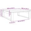 vidaXL Coffee Table Old Wood 100x100x35 cm Engineered Wood
