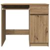 vidaXL Desk Artisan Oak 86x49x76 cm Engineered Wood