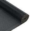 vidaXL Rug Square Black 100x100 cm Bamboo