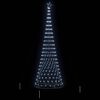 vidaXL LED Christmas Tree Cool White 138.5 x 138.5 x 399 cm Metal
