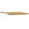vidaXL Manual Retractable Awning with LEDs 5 x 3 m