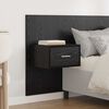 vidaXL Headboard with Cabinet 3 pcs Black Oak Engineered Wood