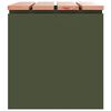 vidaXL Garden Bench Olive green 60 x 40 x 43 cm Steel