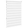 vidaXL Zebra Blind White 110x150 cm Fabric Width 105.9 cm Polyester