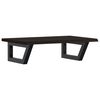 vidaXL Basin Shelf Wall Mounted Steel and Solid Wood Oak