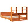 vidaXL Bed Frame without Mattress Wax Brown 150x200 cm King Size Solid Wood Pine