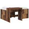 vidaXL Kids'High Bed Frame with Desk Old Wood Engineered Wood