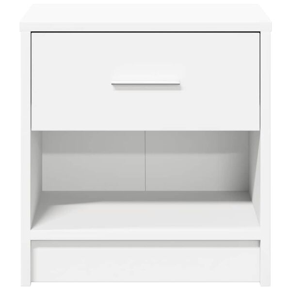 vidaXL Bedside Cabinet with Drawer White 39x28x41 cm