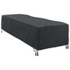 vidaXL Loungers Cover Plain Black 74 x 210 x 40 cm Fabric