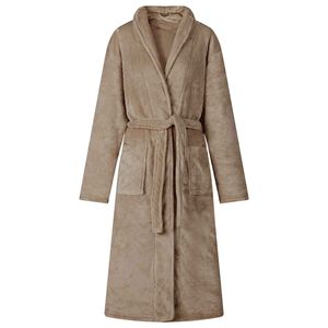 vidaXL Bathrobe without Hood Camel S Flannel