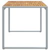 vidaXL Garden Dining Table Grey 180 x 90 x 75 cm Solid Acacia Wood