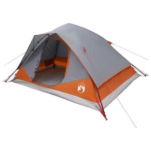 vidaXL Instant Tent Grey and Orange 305 x 215 x 140 cm