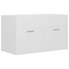 vidaXL Sink Cabinet with Built-in Basin White Engineered Wood
