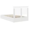 vidaXL Storage Bed with Headboard White 120 x 190 cm Engineered Wood