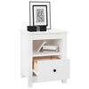 vidaXL Bedside Cabinets 2 pcs White 40x35x49 cm Solid Wood Pine