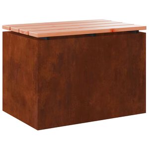 vidaXL Garden Bench 1 -Seater 60 x 40 x 43 cm Rusty Rectangular