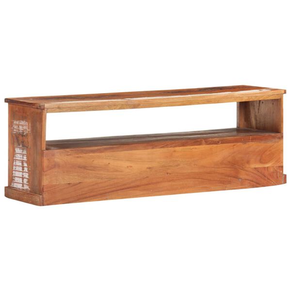 vidaXL TV Cabinet with Buddha Cladding 120x30x40 cm Reclaimed Wood