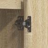 vidaXL LED Sideboard Sonoma Oak 71 x 34.5 x 75 cm Engineered Wood