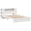 vidaXL Bookcase Bed without Mattress White 150x200cm King Size Solid Wood Pine