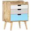 vidaXL Bedside Cabinet 47x35x63 cm Solid Mango Wood