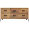 vidaXL Storage Cabinet Brown 110x30x45 cm Solid Pinewood