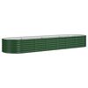 vidaXL Garden Raised Bed Galvanised Steel 296x80x36 cm Green