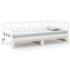 vidaXL Pull-out Day Bed without Mattress White 2x(80x200) cm