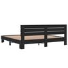 vidaXL Bed Frame without Mattress Black 180x200 cm Super King
