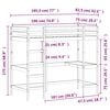 vidaXL Loft Bed without Mattress White 75x190 cm Small Single Solid Wood Pine