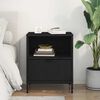 vidaXL Bedside Cabinet Black 49 x 36 x 61 cm Engineered wood