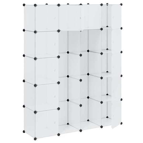 vidaXL Modular Cabinet 14 Compartments White 37x146x180.5 cm