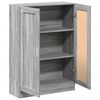 vidaXL Book Cabinet Grey Sonoma 82.5x30.5x115 cm Engineered Wood