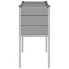 vidaXL Planter Light Grey 100 x 45 x 90 cm Galvanised Steel