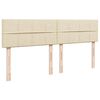 vidaXL Box Spring Bed with Mattress Cream 180x200 cm Fabric