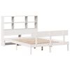 vidaXL Bookcase Bed without Mattress White 120x200 cm Solid Wood Pine