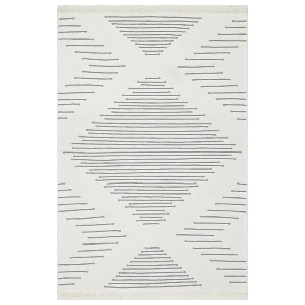 vidaXL Rug Dark Grey 160x230 cm Cotton