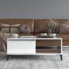 vidaXL Coffee Table High Gloss White 90x50x36.5 cm Engineered Wood