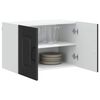 vidaXL Kitchen Cabinet Kalmar Black 60 x 31 x 40 cm Engineered Wood