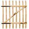 vidaXL Single Fence Gate Hazel Wood 100x120 cm